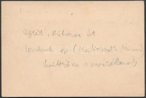 cca 1900 Cegléd, Rákóczi út, az Iparbank és a vasútállomás épülete, fotó, kartonra ragasztva, hátulj...