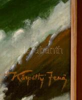 Kárpáthy jelzéssel: Sebess folyó. Olaj, vászon, keretben, 50×72 cm