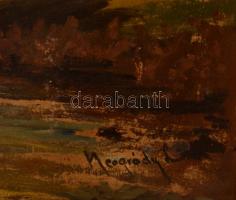 Neogrády jelzéssel: Patak az erdőszélen. Olaj, vászon, keretben, 50×70 cm