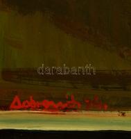 Dobrovits Ferenc (1941-1988): Csendélet. Olaj, farost, keretben, 60×80 cm