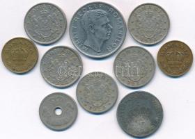 Románia 1905-1943. 5b-100L (10x) vegyes fémpénz tétel T:2,2-
Romania 1905-1943. 5 Bani - 100 Lei (1...