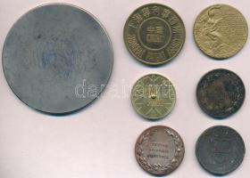 7db-os vegyes magyar és külföldi emlékérem, plakett és jatékpénz, közte DN "XIVth Olympiad Lond...