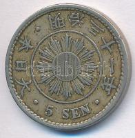 Japán 1898. 5s Cu-Ni "Meidzsi" T:2
Japan 1898. 5 Sen Cu-Ni "Meiji" C:XF
Krause...