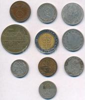 10db-os vegyes külföldi fémpénz tétel érdekesebb darabokkal, közte Ausztria 1984. 20Sch "Schloss Grafenegg"; Német 3. Birodalom 1938F 2pf Br T:2,2-,3 10pcs of various metal coins with some interesting pieces, including Austria 1984. 20 Schilling "Schloss Grafenegg"; German Third Reich 1938F 2 Pfennig Br C:XF,VF,F