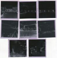 1982 Budapest, CORVIN mozi kívül-belül, 8 db szabadon felhasználható negatív, 6x6 cm