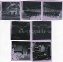 1982 Budapest, BÁNYÁSZ mozi kívül-belül, 7 db szabadon felhasználható negatív, 6x6 cm