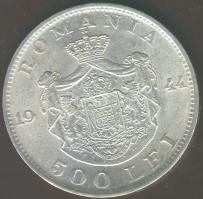 Románia 1944. 500L Ag T:2