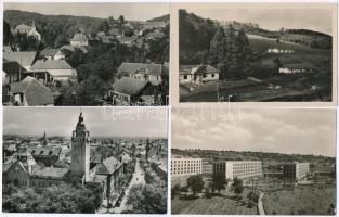 26 db főként MODERN magyar városképes lap; látképek / 26 mostly modern Hungarian town-view postcards; general views