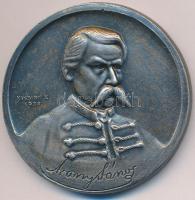 Makovinyi Kálmán / Ludvig József 1935. "Arany János / Hej! Nagykörös hires város" ezüstözött Br emlékveret (50mm) T:2 ph.