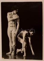 cca 1975 Mórocz István: IX. Szimfónia, feliratozott vintage fotóművészeti alkotás, kasírozva, 40x30 cm