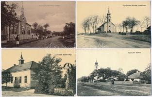 28 db RÉGI használatlan magyar városképes lap, több egyformával / 28 pre-1945 unused Hungarian town-view postcards, with some same postcards