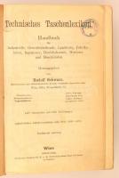 Rudolf Schwarz: Technisches Taschenlexikon. Wien, é.n., Szerzői kiadás. Átkötött egészvászon kötés, ...