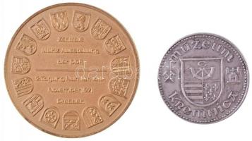 Szlovákia DN "Körmöcbányai Múzeum" ezüstözött fém múzeumi zseton (27mm) + NDK 1971. "...