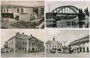 40 db MODERN magyar fekete-fehér városképes lap / 40 modern Hungarian balck & white town-view postcards