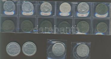 Olaszország kis hagyaték tétel 1863-1940. 16klf, benne 1863. 1L Ag T:2,3