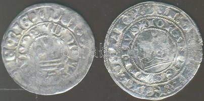 Csehország cca 1310-46. Prágai garasok Ag (2x) I.János T:3/4