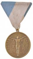 1930. "Szebb Jövőt / Cs. 1933.IX 3. Sz.T.K. I."  Br díjérem mellszalaggal, "ARKANZAS BUDAPEST" gyártói jelzéssel. Szign.: Ambrózy S. (41mm) T:2