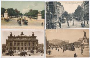 Paris, Párizs; - 24 db RÉGI francia városképes lap, jó minőségben / Paris - 24 pre-1945 French town-view postcards, good quality