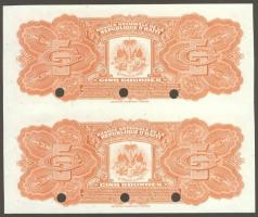 Haiti 1919. 5G függőleges párban "SPECIMEN" T:I
