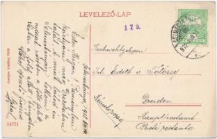 Selmecbánya, Banska Stiavnica; Szentháromság altárna munkásokkal és vezetővel, Joerges kiadása / min...