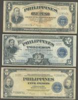 Fülöp-szigetek 1944. 1P, 2P, 5P T:II