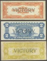 Fülöp-szigetek 1944. 1P, 2P, 5P T:II