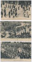 The funeral procession of the late King Edward VII - 3 unused postcards