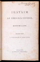 Kossuth Lajos: Irataim az emigráczióból I-III+VII. Budapest, 1880-1882,1900, Athenaeum. Második kiad...