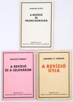 Revíziós gyűjtemény, kiadja az Erdélyi Férfiak Egyesülete 1933 (A korszerű nemzeti eszme, A területi...