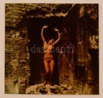 cca 1992 Kalotaszegi emlék, jelzés nélküli vintage fotóművészeti alkotás, 30x30 cm / erotic photo, 30x30 cm