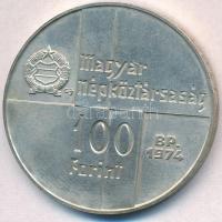 1974. 100Ft Ag "MNB" T:1- 
Adamo EM45