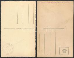 cca 1930-1945 Esküvői szép emlékek, 2 db fotólap, hátulján pecséttel jelzettek, 14×9 cm