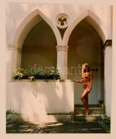 cca 1993 Mesevilág, jelzés nélküli vintage fotóművészeti alkotás, 27,5x22,5 cm / erotic photo, 27,5x22,5 cm
