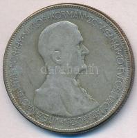 1930. 5P Ag "Horthy jobbra" T:3 patina 
Adamo P8