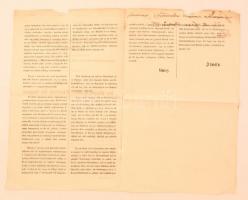 1868 A Pozsonyi Magyar Jelzálogbank megalakulásáról szóló hirdetmény, valamint a részvényjegyzési fe...