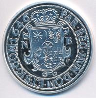 DN "Magyar tallérok utánveretben - I. Rákóczi György tallérja 1646" Ag emlékérem (20,08g/0...
