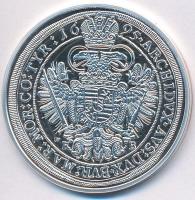 DN "Magyar tallérok utánveretben - I. Lipót tallérja 1695" Ag emlékérem tanúsítvánnyal (20...