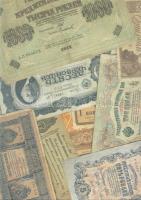 Cári Oroszország/korai Szovjetunió 290db bankjegy vegyes minőségben