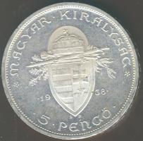 1938. 5P Ag "Szt. István" T:1 !