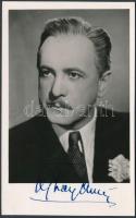 Ajtay Andor (1903-1975) színész, rendező aláírása az őt ábrázoló fotón