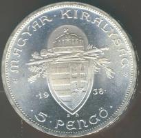 1938. 5P Ag "Szt. István" T:1 !