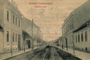 Csáktornya, Cakovec; Rákóczi utca, kiadja Fischer Fülöp / street