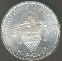 1938. 5P Ag "Szt. István" T:1 !