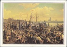 4 db MODERN német postatörténeti képeslap "500 Jahre Post" / 4 modern German postal histor...