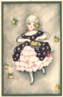Baroque children, Wohlgemuth & Lissner Primus Pastella No. 2082. Der Rosenkavalier - 2 old postcards