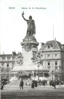 Paris, Arc du Caroussel, Statue de la Republique - 2 old postcards