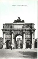 Paris, Arc du Caroussel, Statue de la Republique - 2 old postcards