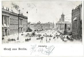1899 Berlin, Schlossplatz / castle square (cut)