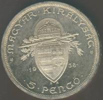 1938. 5P Ag "Szt. István" T:1 !