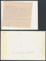 cca 1970 Budapest, Ünnepi könyvhét, Passuth László dedikált, 2 db fotó, az egyik MTI sajtófotó felir...